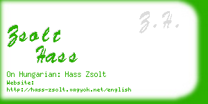 zsolt hass business card